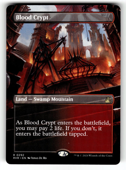 Blood Crypt (Borderless) – 292 RVR: Ravnica Remastered R NM