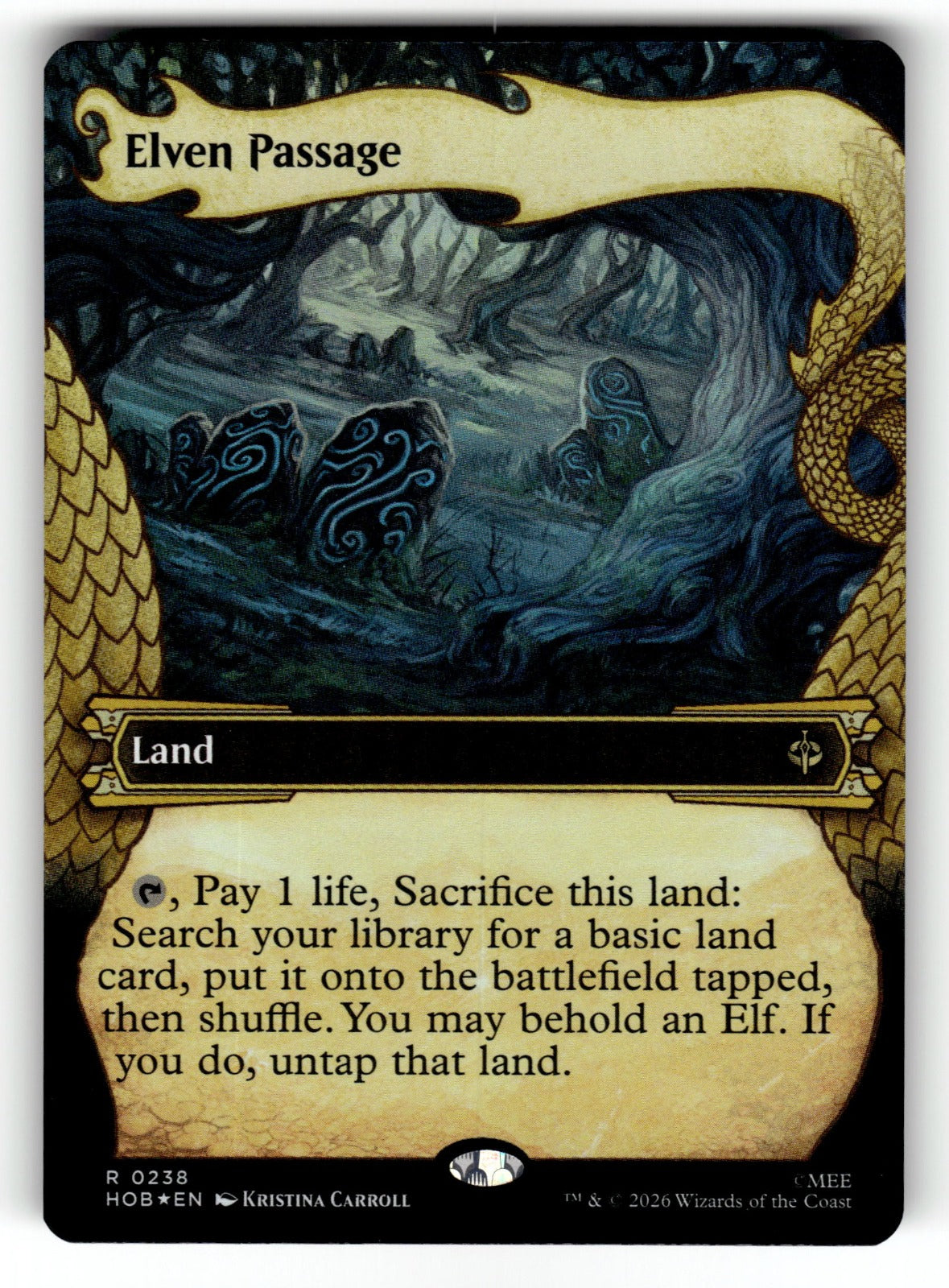 Elven Passage (Showcase) – 238 HOB: The Hobbit R Foil NM