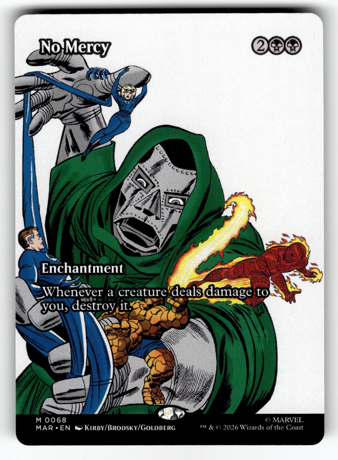 No Mercy (Borderless) – 68 MAR: Marvel Universe Eternal-Legal M NM