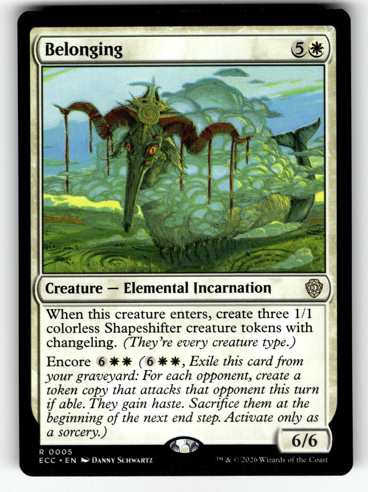 Belonging – 5 ECC: Commander: Lorwyn Eclipsed R NM