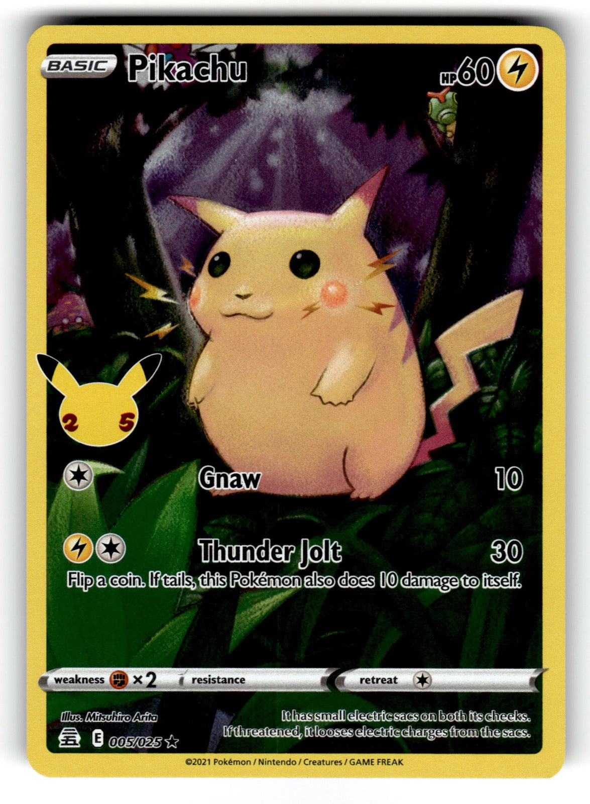 Pikachu – 005/025 CLB: Celebrations Holo Rare Holo NM