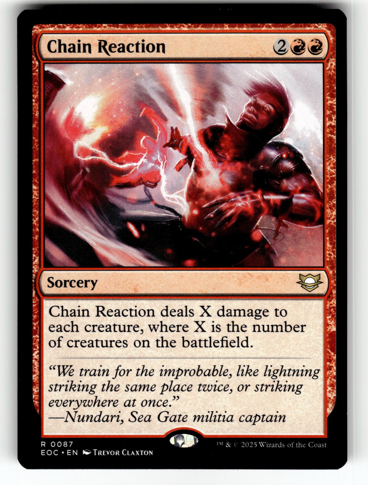 Chain Reaction – 87 EOC: Commander: Edge of Eternities R NM