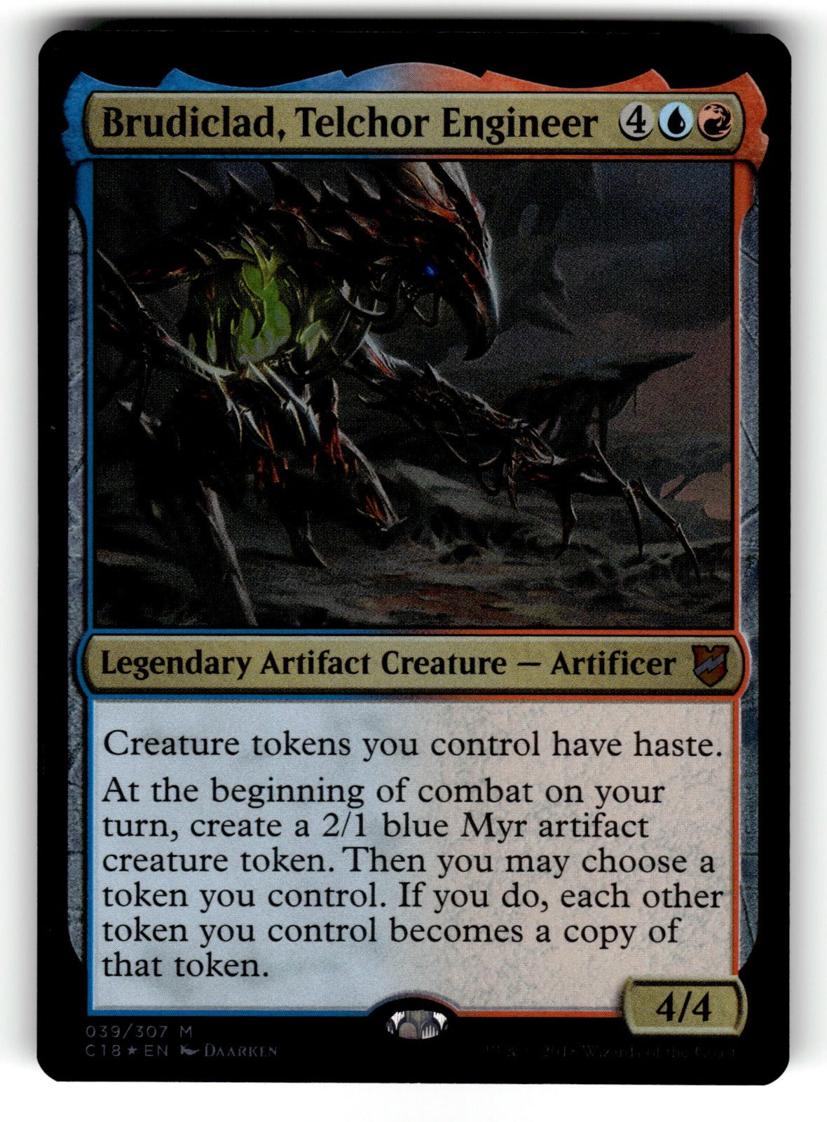 Brudiclad, Telchor Engineer – 39 C18: Commander 2018 M Foil NM