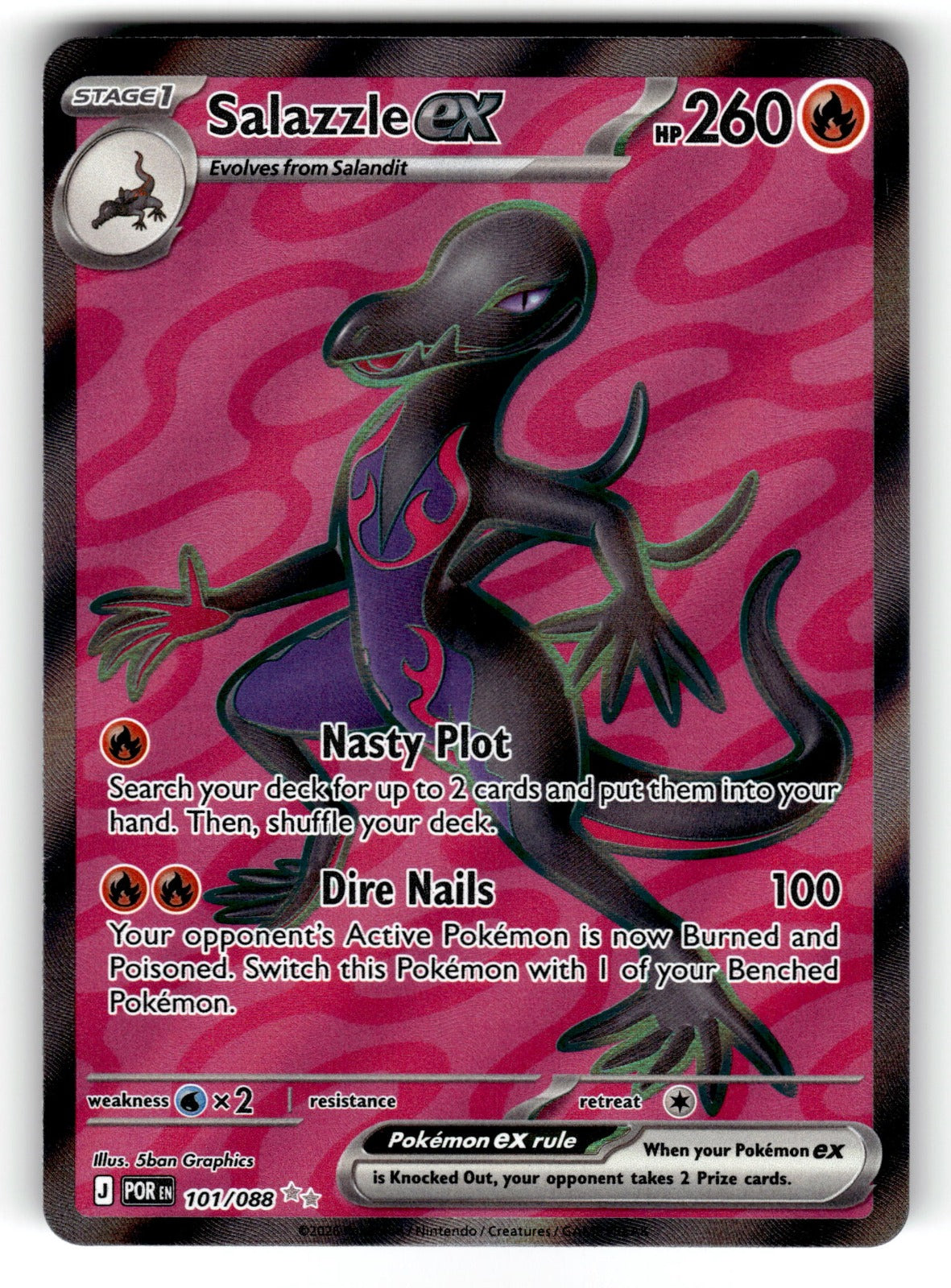 Salazzle ex - – 101/088 POR: ME03: Perfect Order Ultra Rare HoloNM