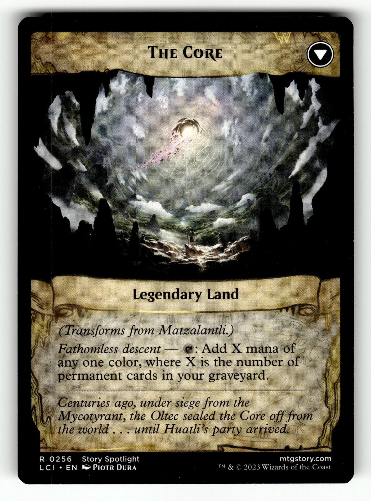 Matzalantli, the Great Door – 256 LCI: The Lost Caverns of Ixalan R LP (Back)