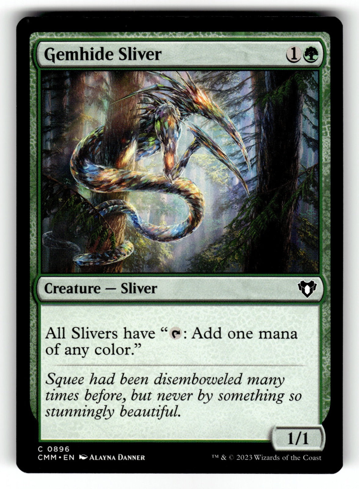 Gemhide Sliver – 896 CMM: Commander Masters C NM