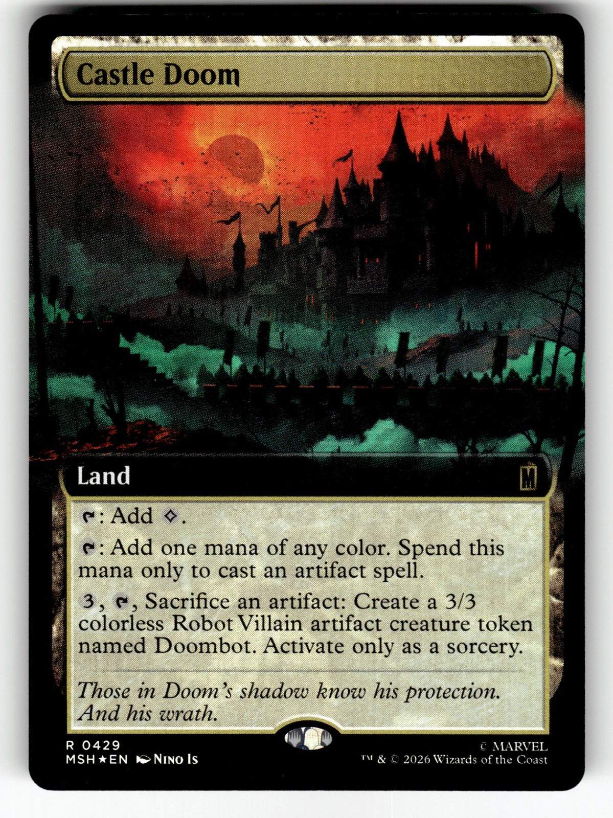 Castle Doom (Extended Art) – 429 MSH: Marvel Super Heroes R Foil NM