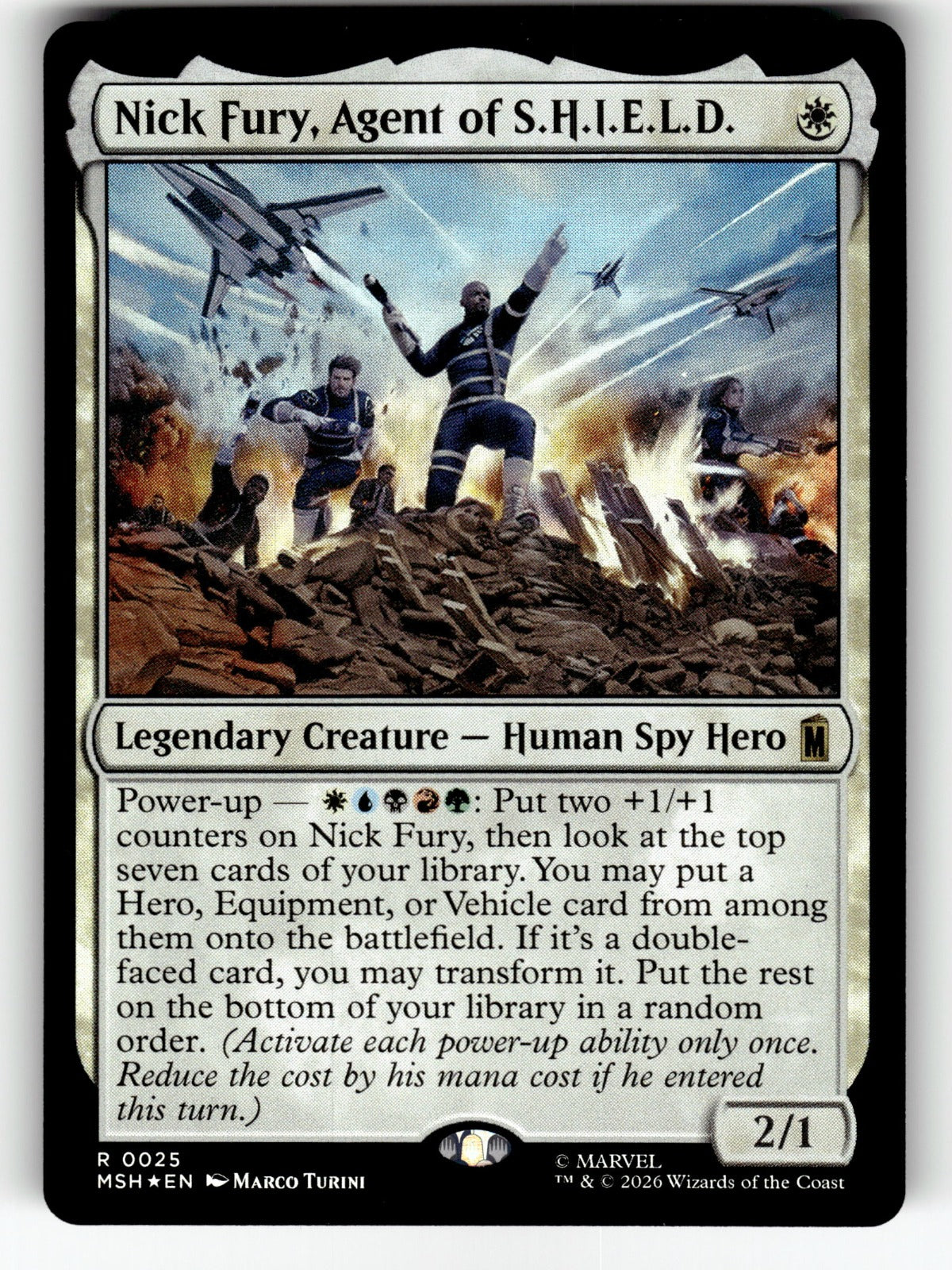 Nick Fury, Agent of S.H.I.E.L.D. – 25 MSH: Marvel Super Heroes R Foil NM