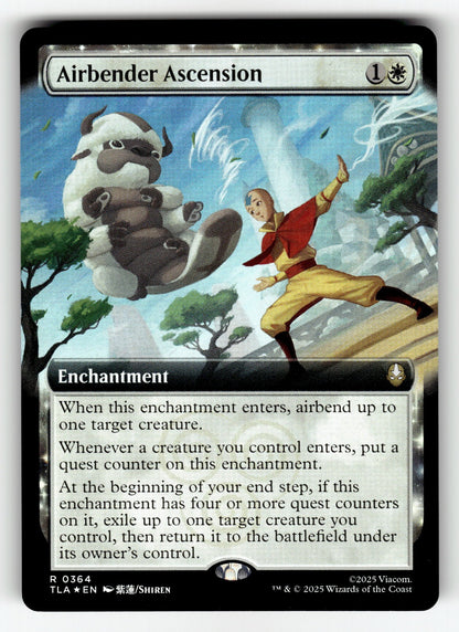Airbender Ascension (Extended Art) – 364 TLA: Avatar: The Last Airbender R Foil NM