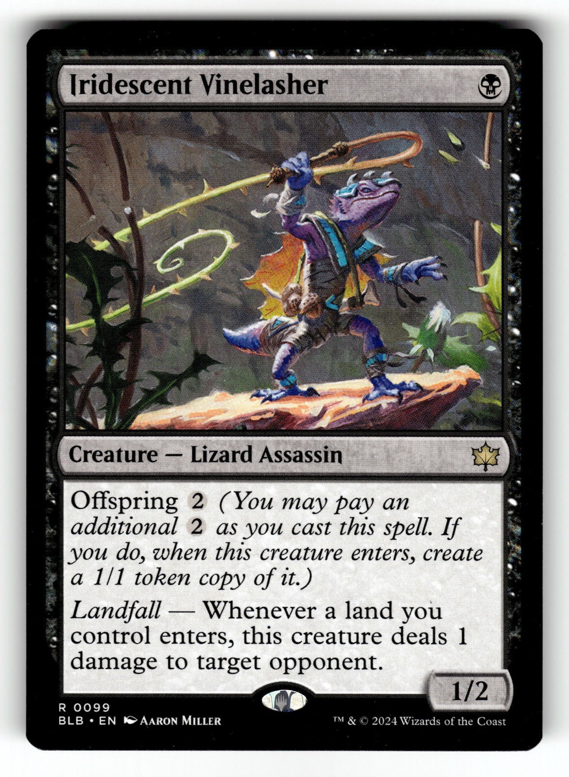 Iridescent Vinelasher – 99 BLB: Bloomburrow R NM