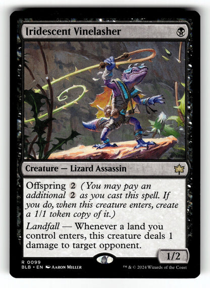 Iridescent Vinelasher – 99 BLB: Bloomburrow R NM
