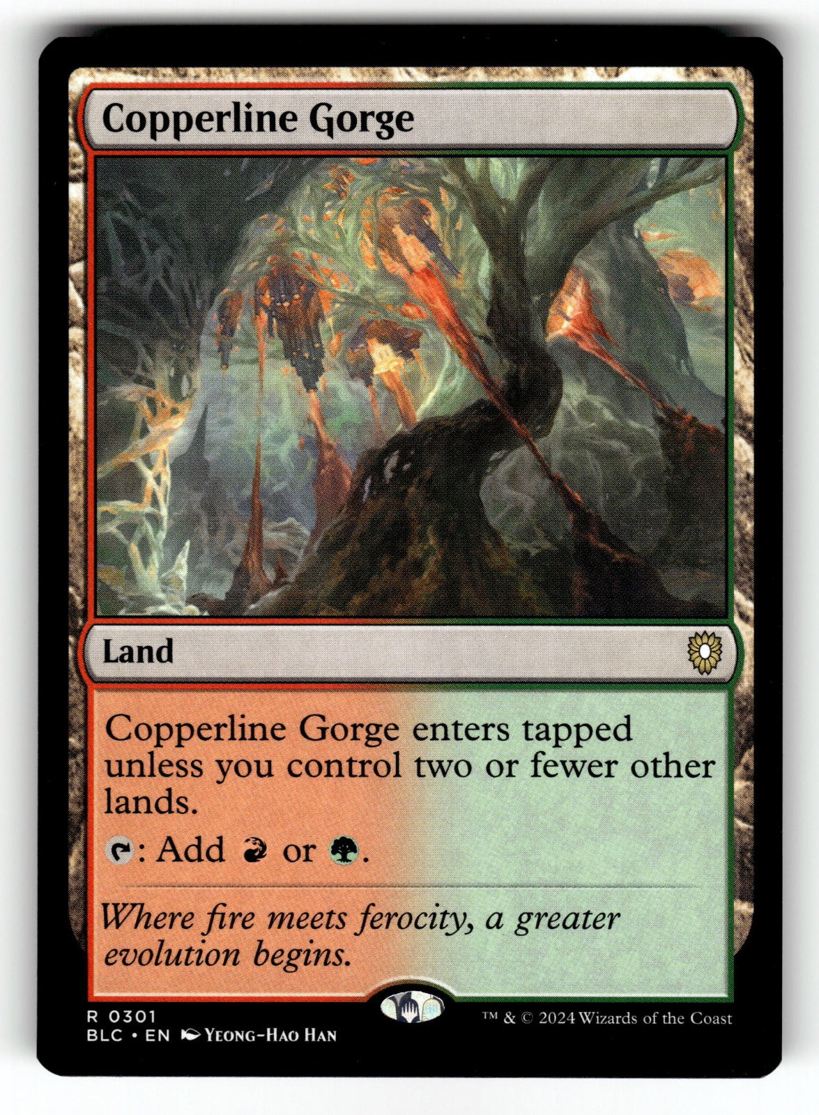 Copperline Gorge – 301 BLC: Commander: Bloomburrow R NM
