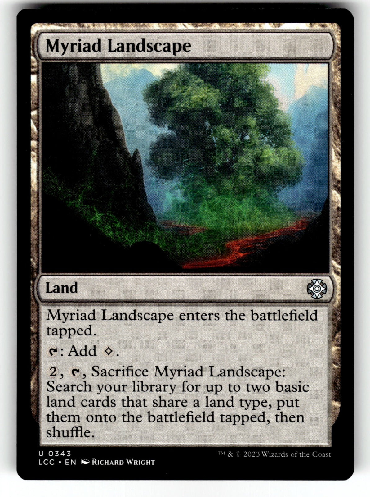 Myriad Landscape – 343 LCC: Commander: The Lost Caverns of Ixalan U NM