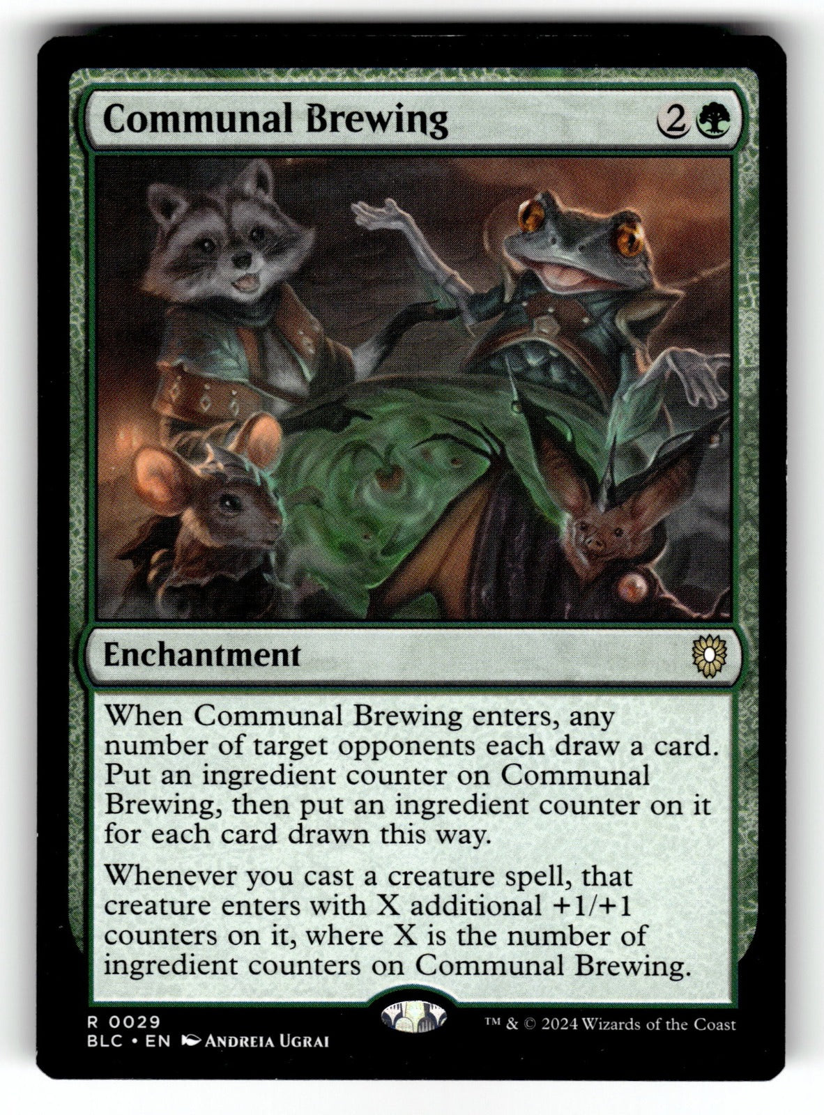 Communal Brewing – 29 BLC: Commander: Bloomburrow R LP