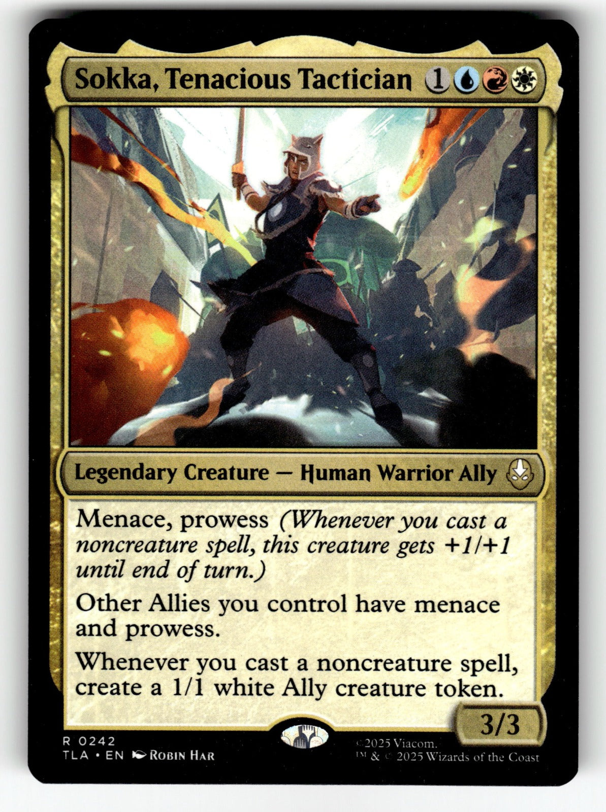 Sokka, Tenacious Tactician – 242 TLA: Avatar: The Last Airbender R NM