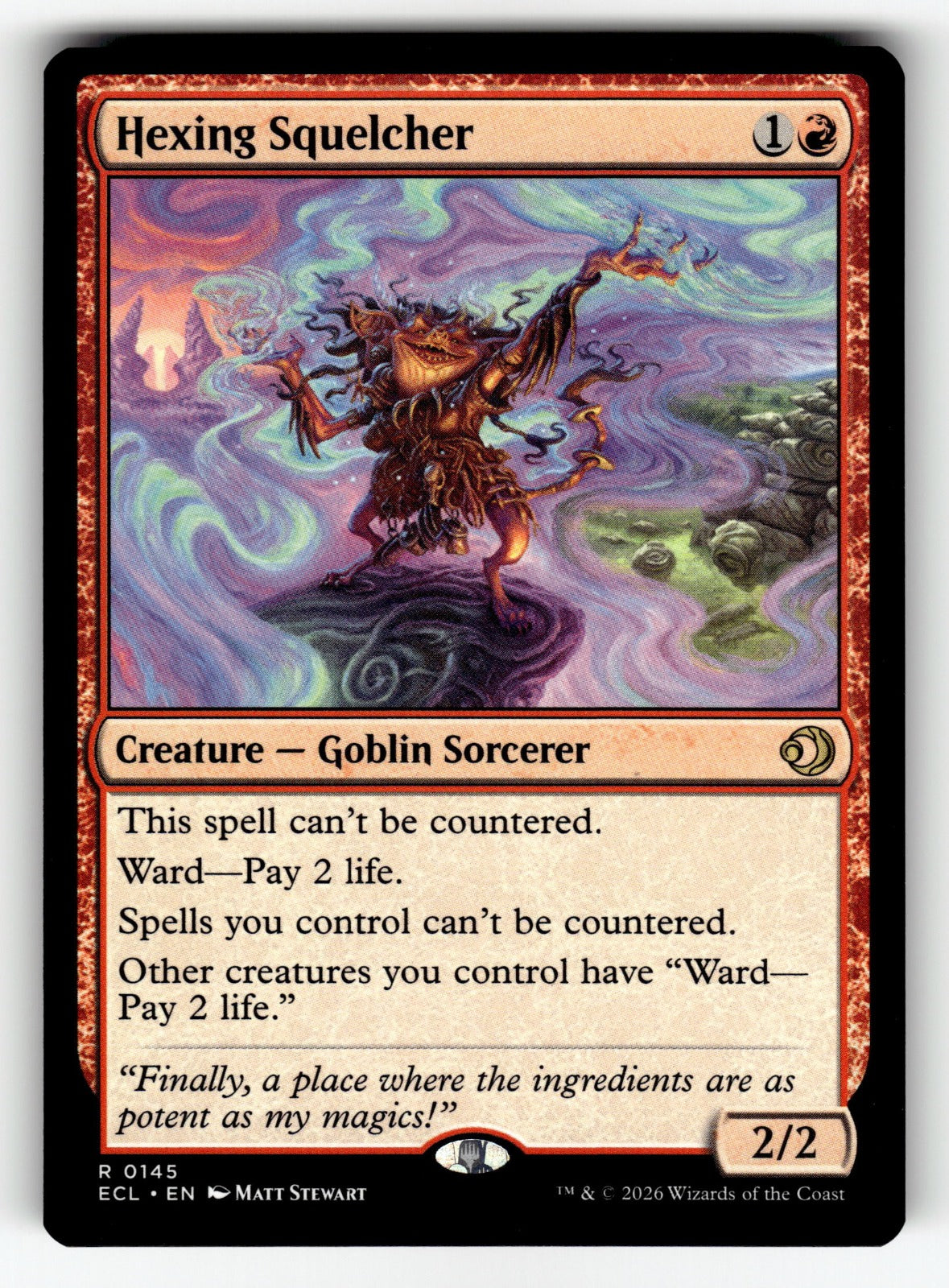 Hexing Squelcher – 145 ECL: Lorwyn Eclipsed R NM
