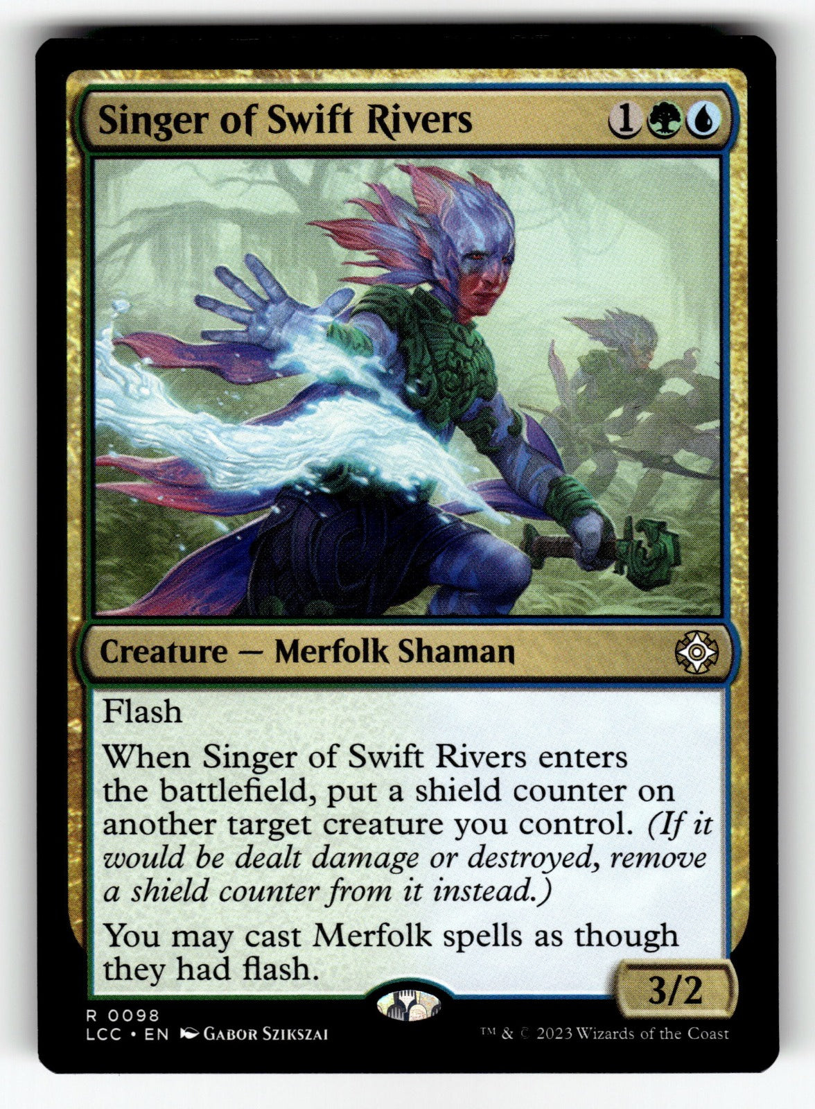 Singer of Swift Rivers – 98 LCC: Commander: The Lost Caverns of Ixalan R NM