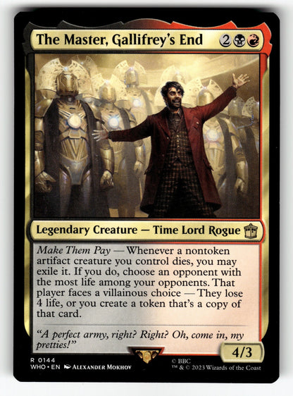 The Master, Gallifrey's End – 144 WHO: Universes Beyond: Doctor Who R NM
