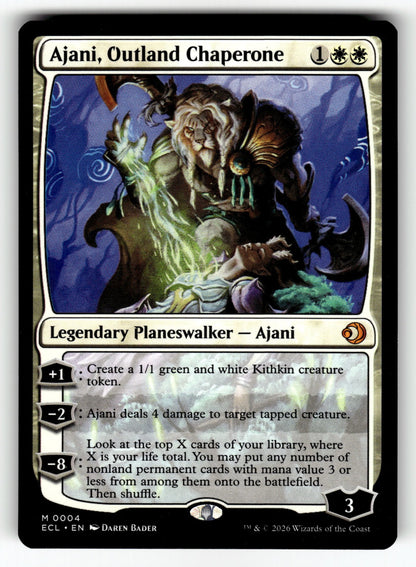 Ajani, Outland Chaperone – 4 ECL: Lorwyn Eclipsed M NM