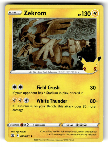 Zekrom – 010/025 CLB: Celebrations Holo Rare NM