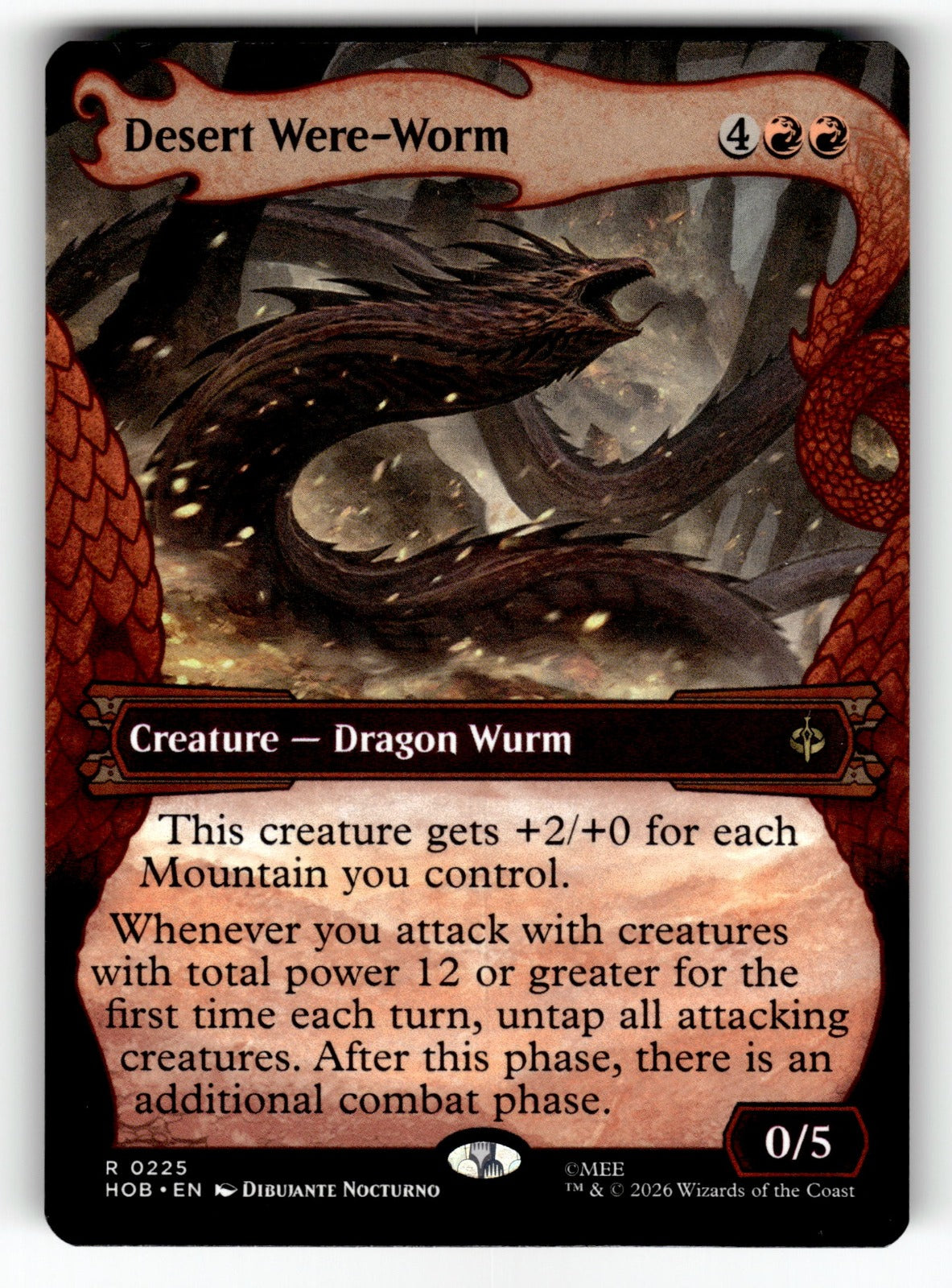 Desert Were-Worm (Showcase) – 225 HOB: The Hobbit R NM