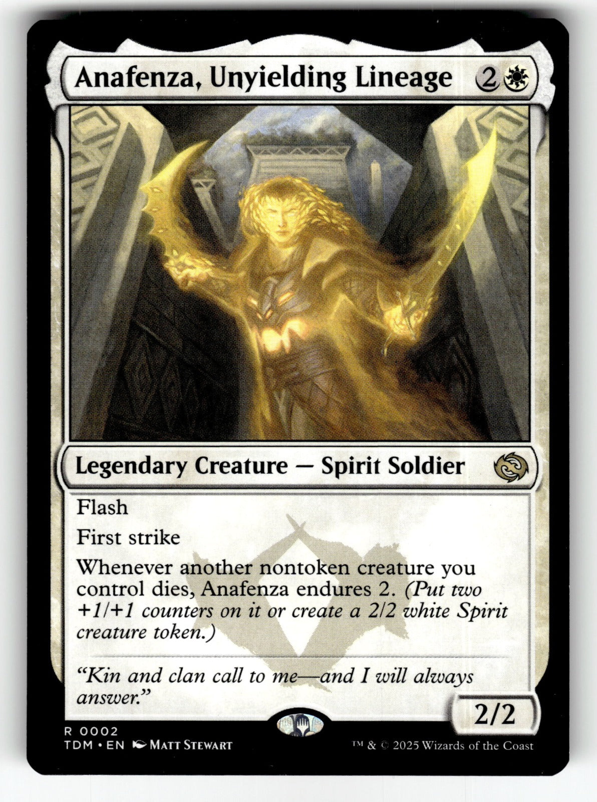 Anafenza, Unyielding Lineage – 2 TDM: Tarkir: Dragonstorm R LP