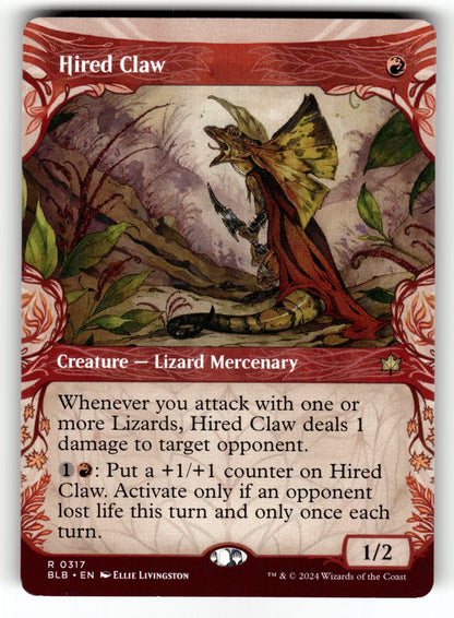 Hired Claw (Showcase) – 317 BLB: Bloomburrow R LP