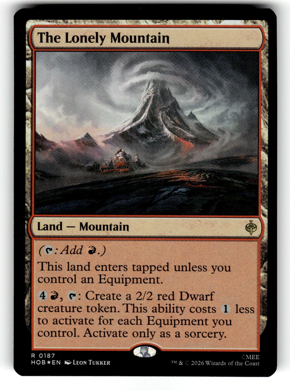 The Lonely Mountain – 187 HOB: The Hobbit R Foil NM