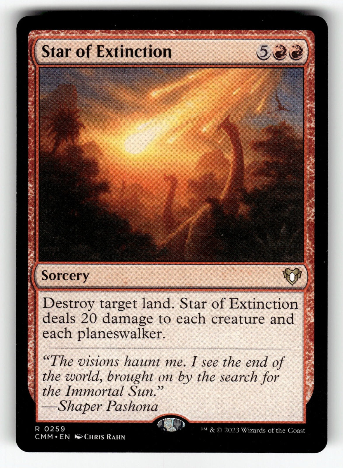 Star of Extinction – 259 CMM: Commander Masters R NM