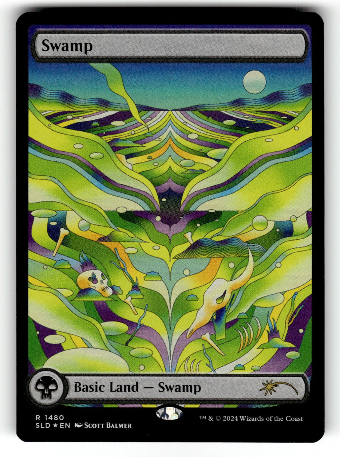 Swamp (Rainbow Foil) – 1480 SLD: Secret Lair Drop Series R Foil NM