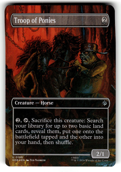 Troop of Ponies (Borderless) – 199 HOB: The Hobbit U Foil LP