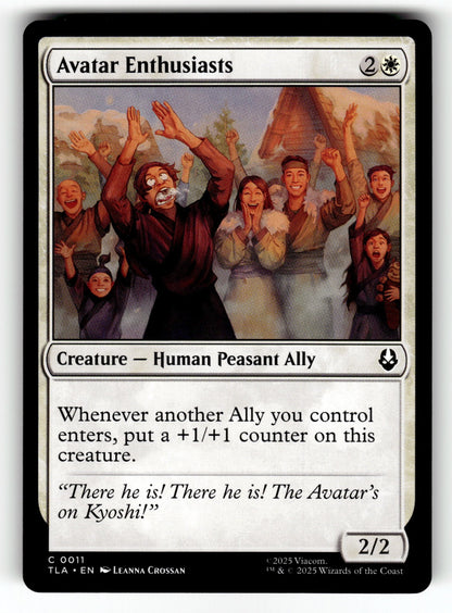 Avatar Enthusiasts – 11 TLA: Avatar: The Last Airbender C NM