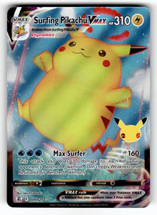 Surfing Pikachu VMAX – 009/025 CLB: Celebrations Ultra Rare Holo NM