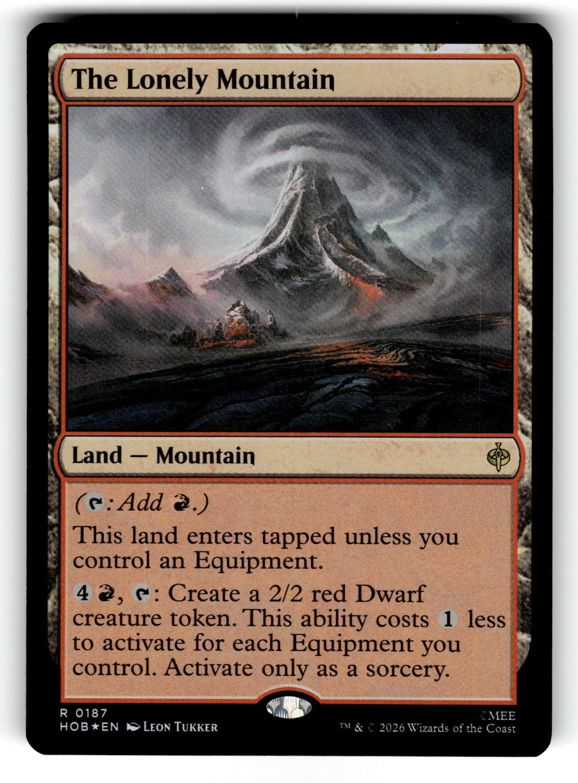 The Lonely Mountain – 187 HOB: The Hobbit R Foil NM