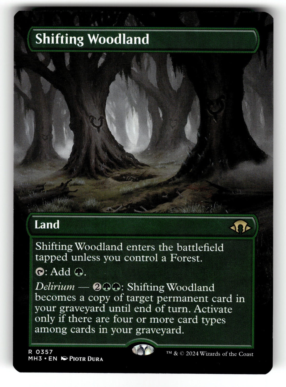 Shifting Woodland (Borderless) – 357 MH3: Modern Horizons 3 R NM