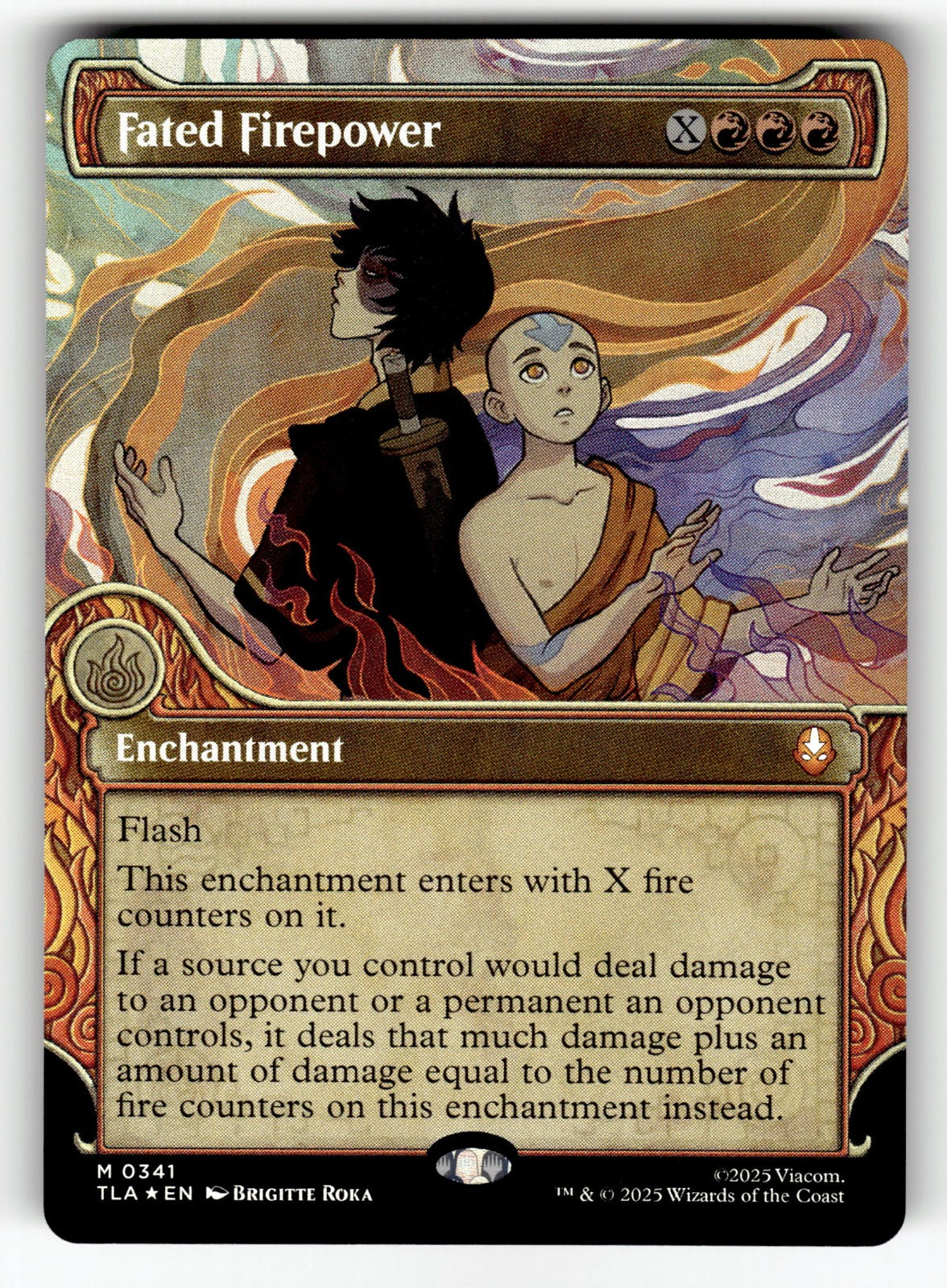 Fated Firepower (Showcase) – 341 TLA: Avatar: The Last Airbender M Foil NM