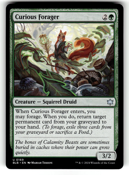 Curious Forager – 169 BLB: Bloomburrow U NM