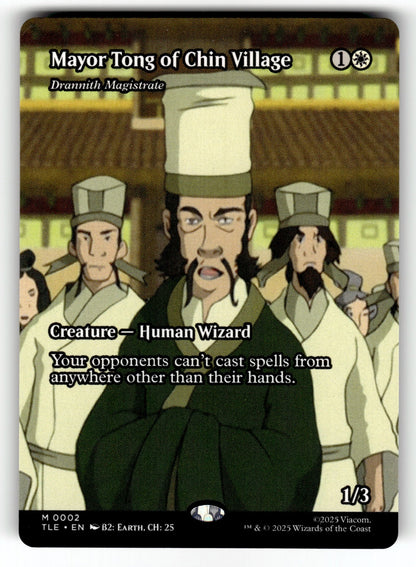 Mayor Tong of Chin Village - Drannith Magistrate (Borderless) – 2 TLE: Avatar: The Last Airbender: Eternal-Legal M NM