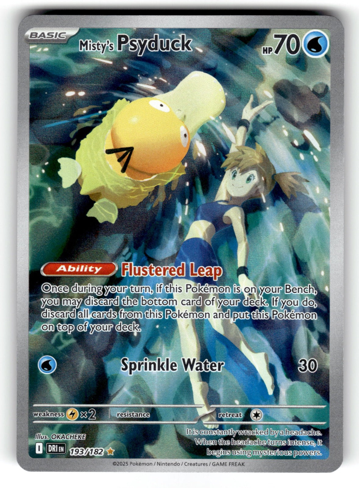 Misty's Psyduck – 193/182 DRI: SV10: Destined Rivals Illustration Rare HoloNM