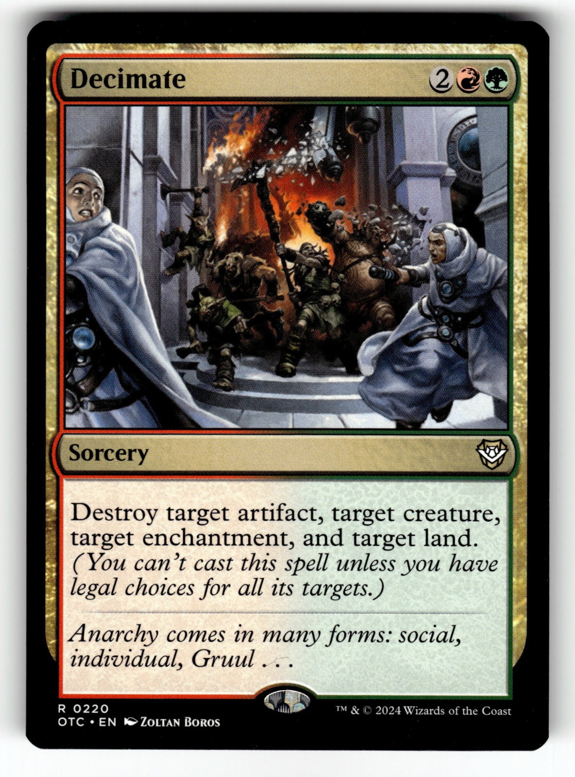 Decimate – 220 OTC: Commander: Outlaws of Thunder Junction R NM