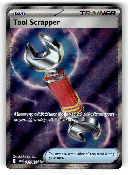 Tool Scrapper – 115/086 CRI: ME04: Chaos Rising Ultra Rare Holo NM