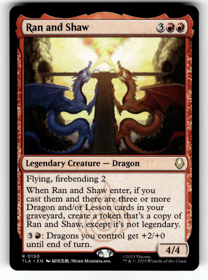 Ran and Shaw – 150 TLA: Avatar: The Last Airbender R NM