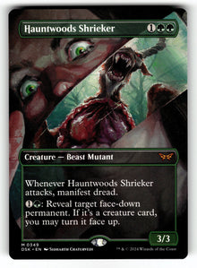 Hauntwoods Shrieker (Borderless) – 349 DSK: Duskmourn: House of Horror M NM