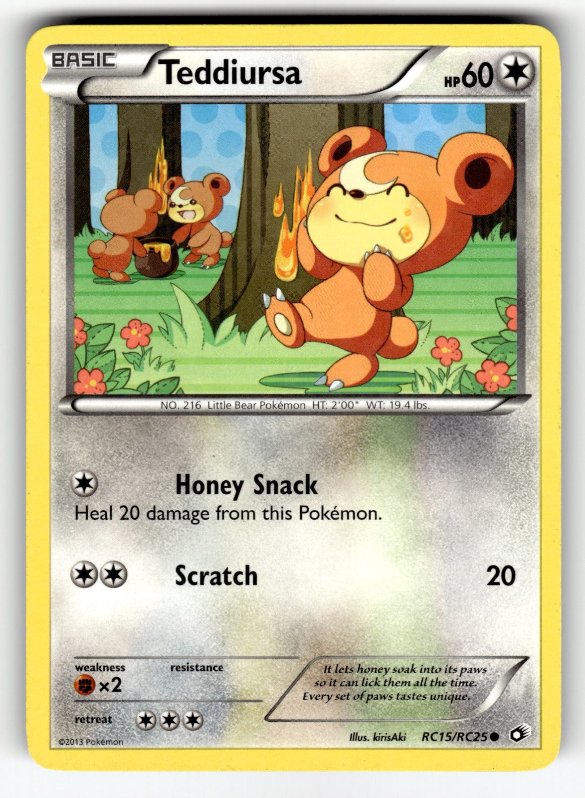 Teddiursa – RC15/RC25 LTR: Legendary Treasures: Radiant Collection Common Holo LP
