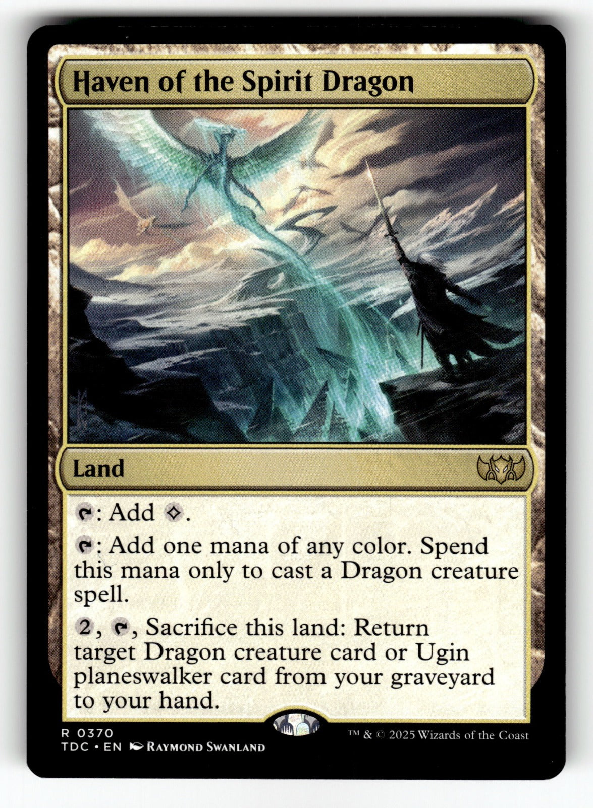 Haven of the Spirit Dragon – 370 TDC: Commander: Tarkir: Dragonstorm R NM