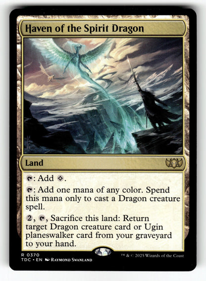 Haven of the Spirit Dragon – 370 TDC: Commander: Tarkir: Dragonstorm R NM