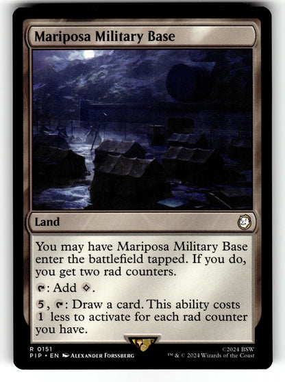 Mariposa Military Base – 151 PIP: Universes Beyond: Fallout R LP