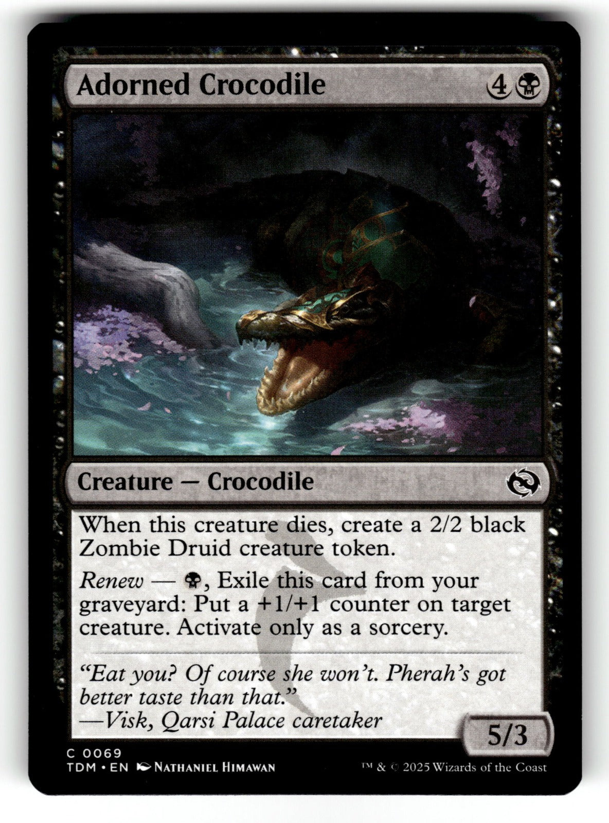 Adorned Crocodile – 69 TDM: Tarkir: Dragonstorm C NM