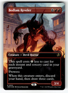 Bedlam Reveler (Borderless) – 312 INR: Innistrad Remastered R Foil NM