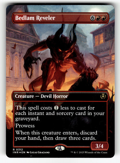 Bedlam Reveler (Borderless) – 312 INR: Innistrad Remastered R Foil NM